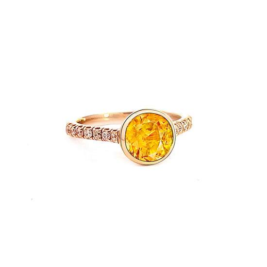 Natural Sapphire Diamond Ring 6.5 14k Y Gold 2.28 TCW Certified $4,950 311009