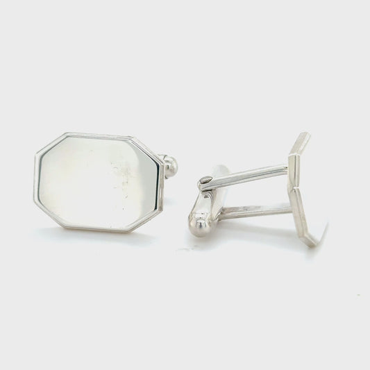 Tiffany & Co Cufflinks Sterling Silver Estate TIF901
