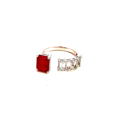 Natural Ruby Sapphire Ring Size 6.5 14k Y Gold 3.11 TCW Certified $4,950 310634