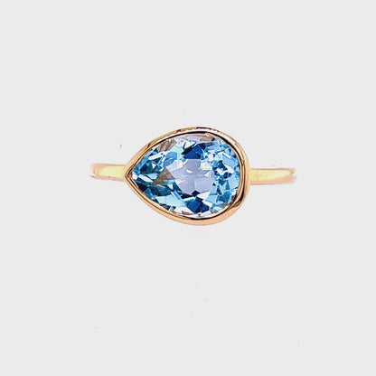 Natural Topaz Ring 6.5 14k Y Gold 3.15 TCW Certified $1,950 221348