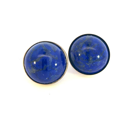 Natural Lapis Lazuli Cufflinks 14k Y Gold 40 CTW Certified $3,450 311039