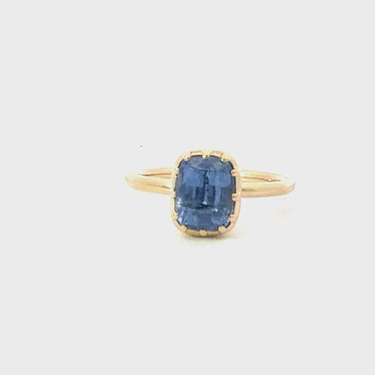 Natural Sapphire Engagement Ring Size 7 14k Gold 1.64 TCW Certified $3,950 601201