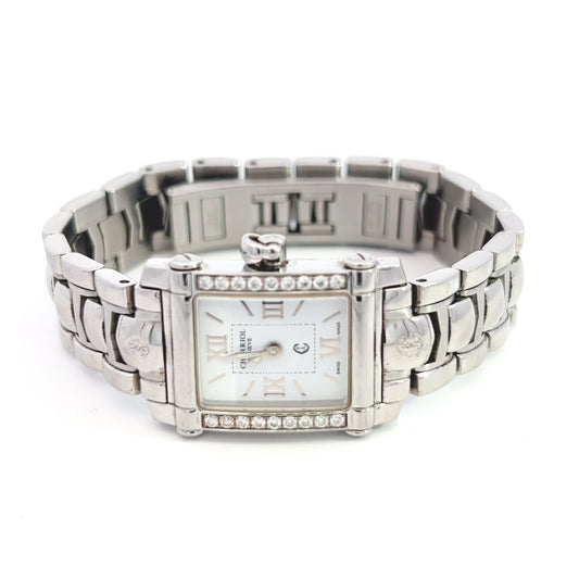 Philippe Charriol Diamond Ladies Wristwatch 6.5" Stainless Steel 22.8 mm CH1