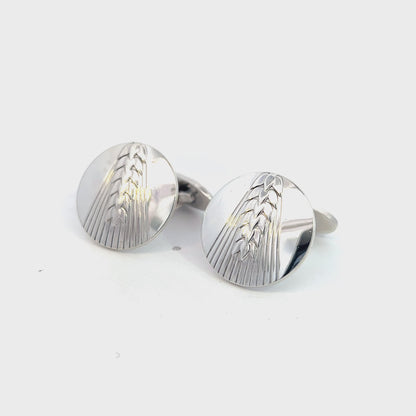 Georg Jensen Estate Cufflinks Sterling Silver 18 Grams GJ39