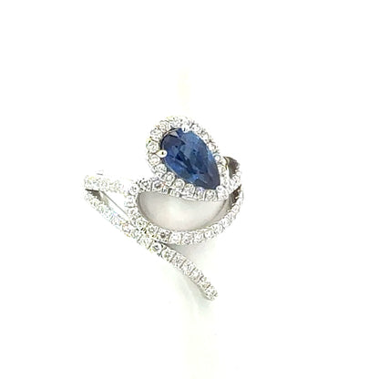 Natural Sapphire Diamond Ring Size 6.5 14k Gold 1.92 TCW Certified $5,950 601384