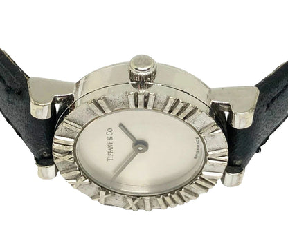 TIFFANY & Co. Atlas Quartz Ladies Watch Sterling Silver 925 Case TIF1020