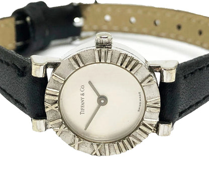 TIFFANY & Co. Atlas Quartz Ladies Watch Sterling Silver 925 Case TIF1020