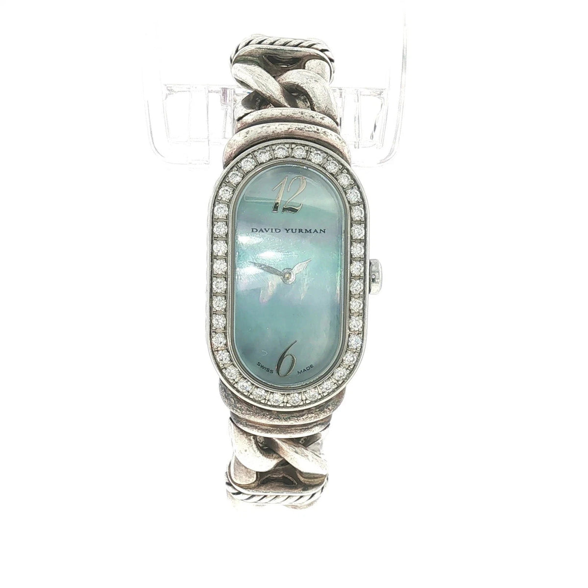 DAVID YURMAN MADISON DIAMOND QUARTZ LADIES WRISTWATCH STERLING SILVER DY822