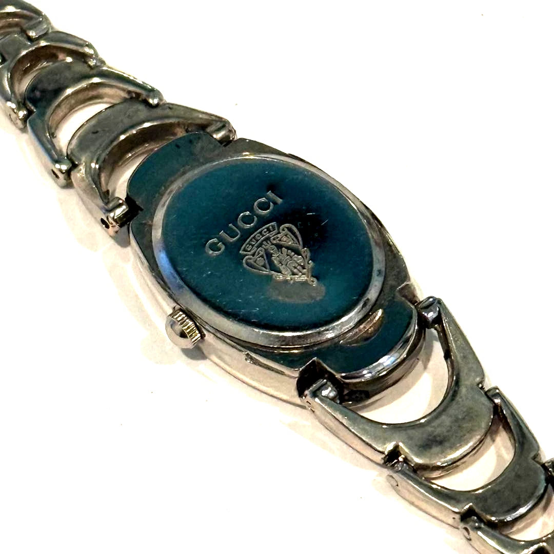 Gucci Ladies Watch, Stainless Steel New Polish/Battery G56
