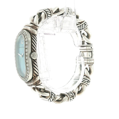 DAVID YURMAN MADISON DIAMOND QUARTZ LADIES WRISTWATCH STERLING SILVER DY822