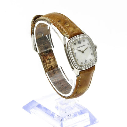 David Yurman Thoroughbred 25mm MOP Dial Diamond Bezel Ladies Estate Watch DY823