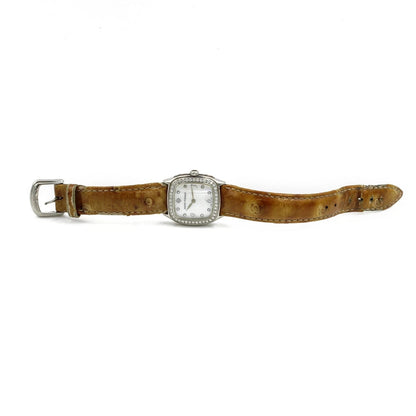 David Yurman Thoroughbred 25mm MOP Dial Diamond Bezel Ladies Estate Watch DY823