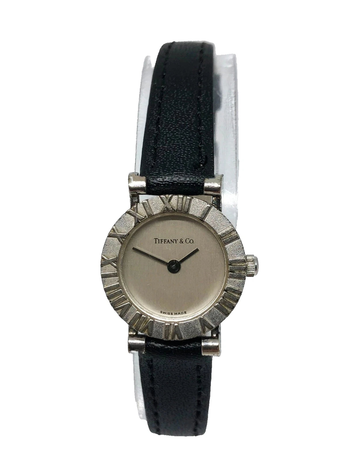 TIFFANY & Co. Atlas Quartz Ladies Watch Sterling Silver 925 Case TIF1020