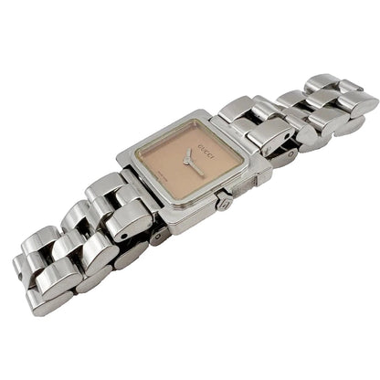 GUCCI 3600L Women's Quartz Watch Square Case Bronze Dial Vintage Wristwatch G57