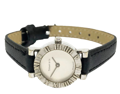 TIFFANY & Co. Atlas Quartz Ladies Watch Sterling Silver 925 Case TIF1020