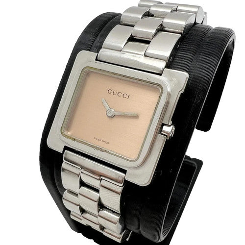 GUCCI 3600L Women's Quartz Watch Square Case Bronze Dial Vintage Wristwatch G57