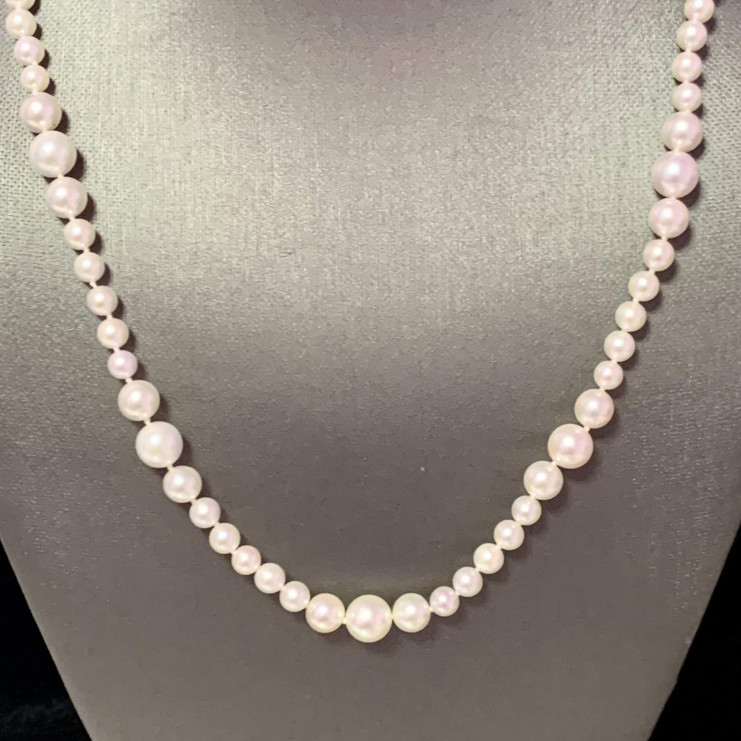 Akoya Pearl Necklace 14k Yellow Gold 19.5" 8.5 mm Certified $3,950 114446 - Certified Estate Jewelry