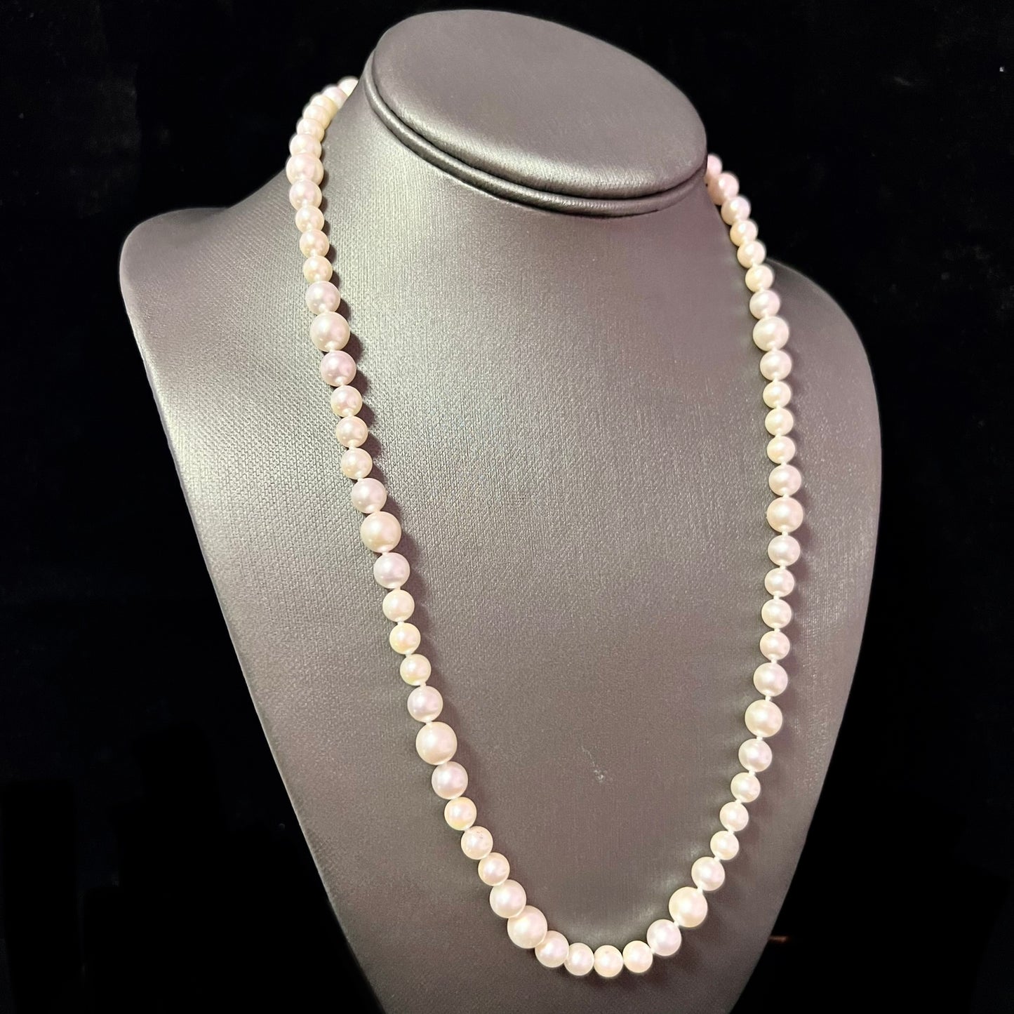 Akoya Pearl Necklace 21" 14k Gold 8 mm AAA Certified $3,950 215644 - Certified Fine Jewelry