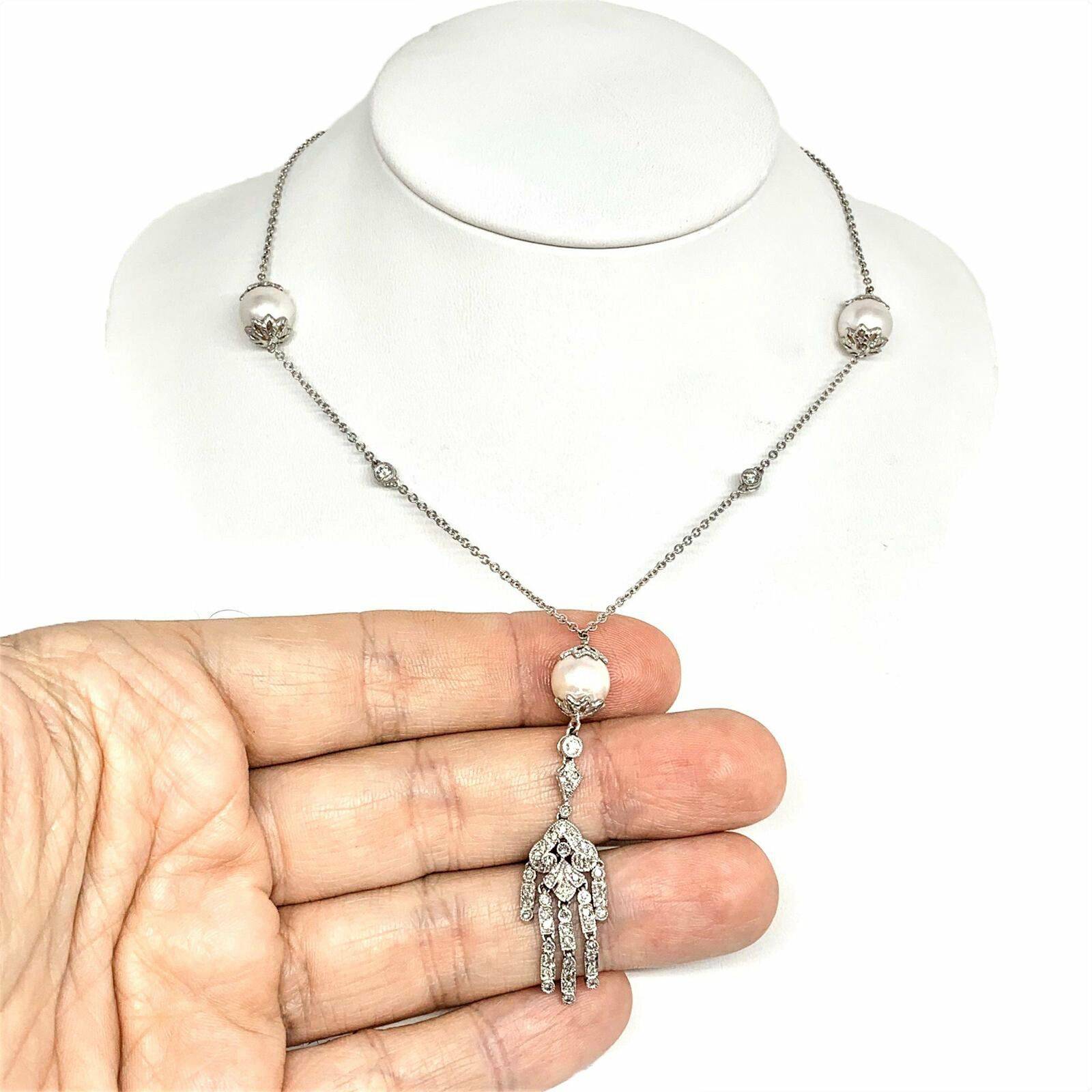 South Sea Pearl Drop Necklace 14k Gold 9.00 mm Pearl Certified $4,250 821050 - Certified Estate Jewelry