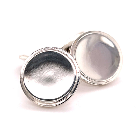 Georg Jensen Estate Sterling Silver Cufflinks 16.84 Grams GJ6 - Certified Fine Jewelry