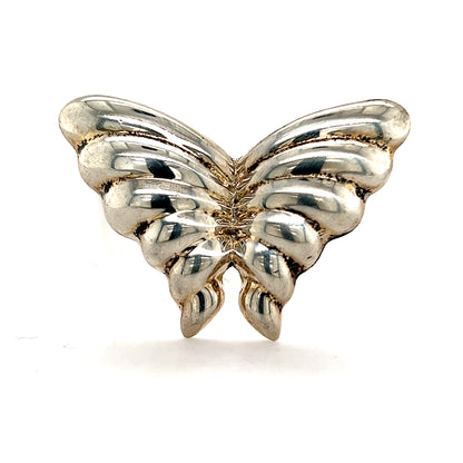 Tiffany & Co Estate Butterfly Brooch Sterling Silver 1.5" 10.3 Grams TIF359 - Certified Fine Jewelry