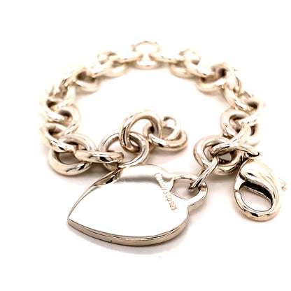Tiffany & Co Estate Sterling Silver Bracelet 7.5" 35.5 Grams TIF157