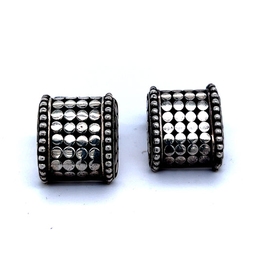 John Hardy Estate Cufflinks Sterling Silver JH24 - Certified Fine Jewelry