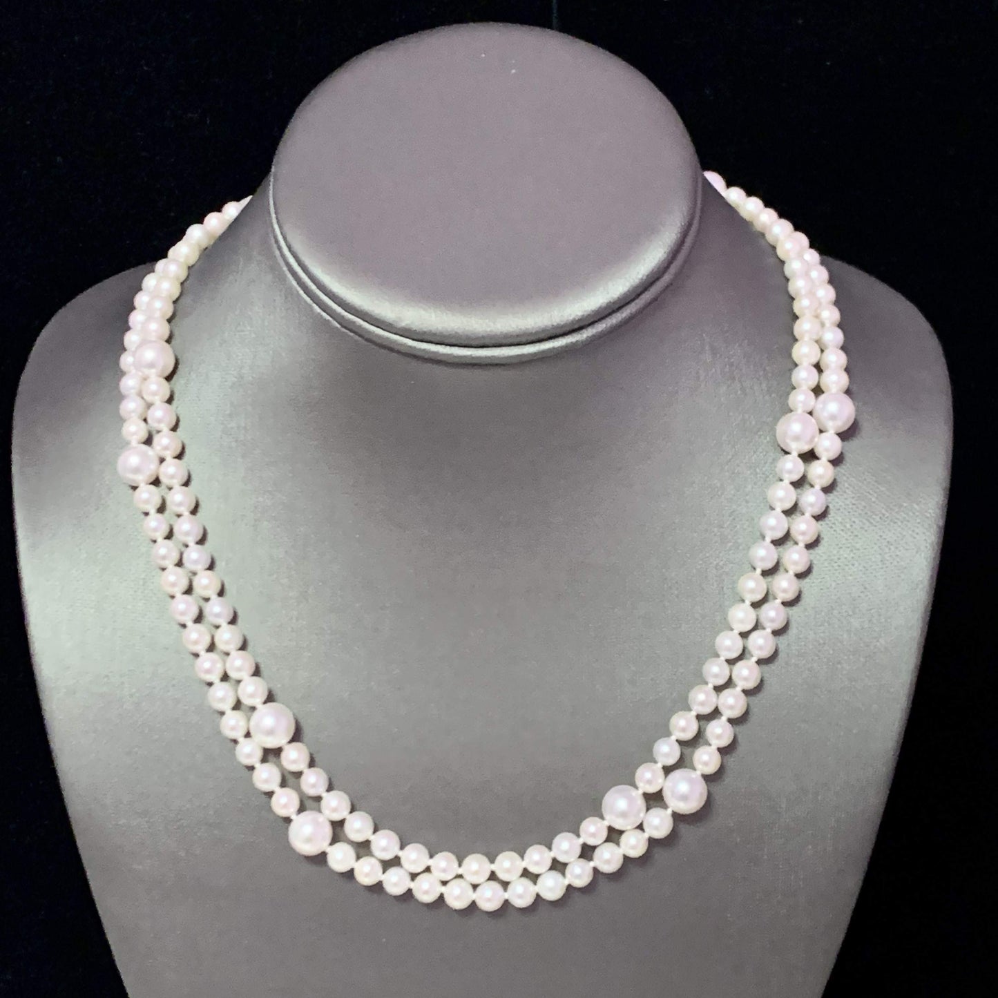 Akoya Pearl Necklace 14k Yellow Gold 37.25" 8.5 mm Certified $5,950 114457 - Certified Estate Jewelry