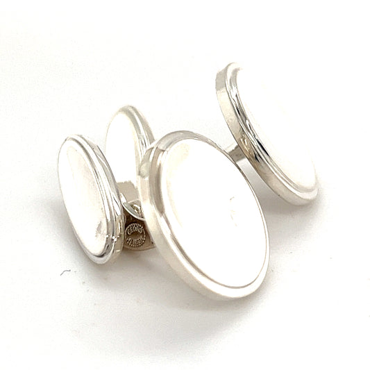 Georg Jensen Estate Sterling Silver Cufflinks 16.84 Grams GJ6 - Certified Fine Jewelry