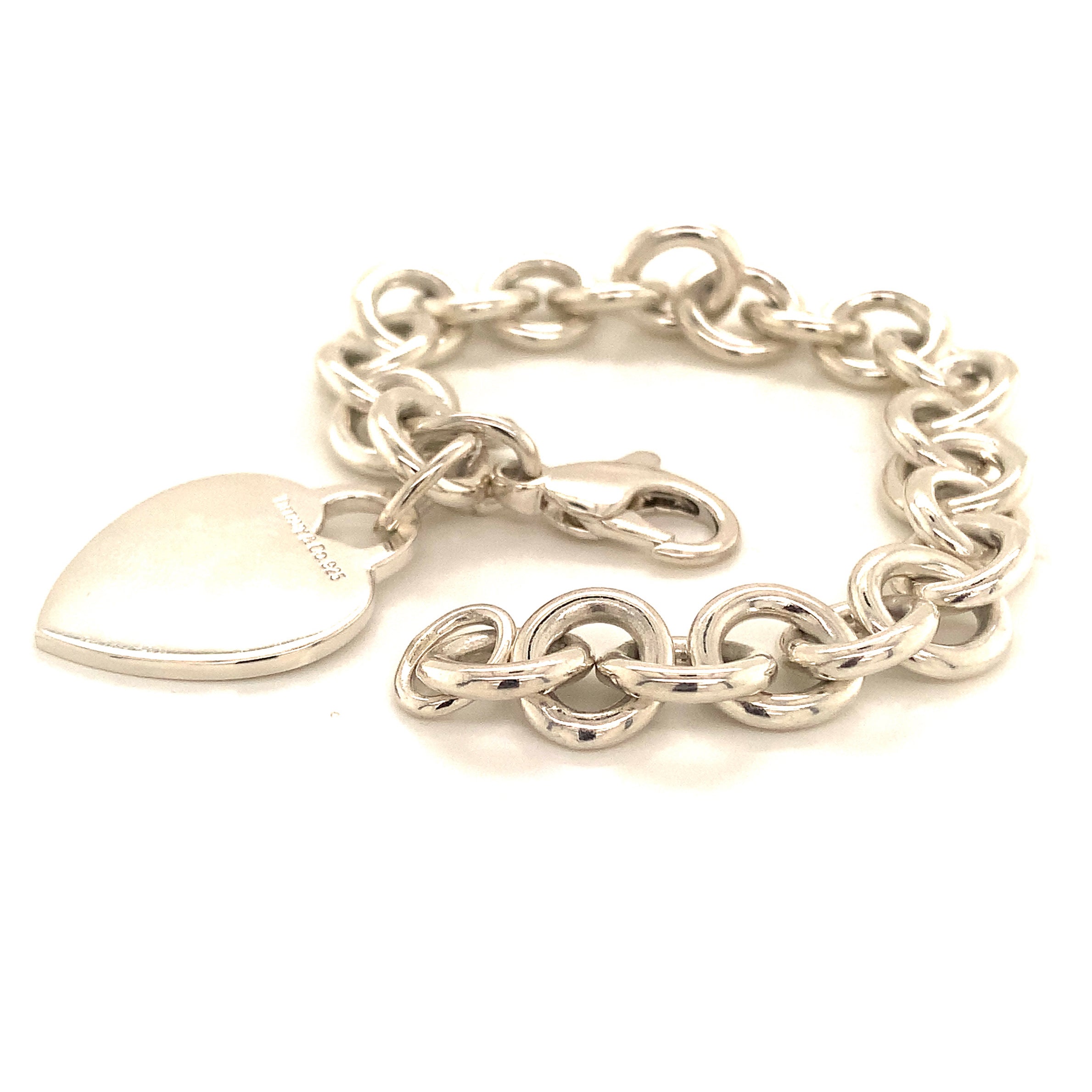 Tiffany  Company Bracelet with Heart Pendant