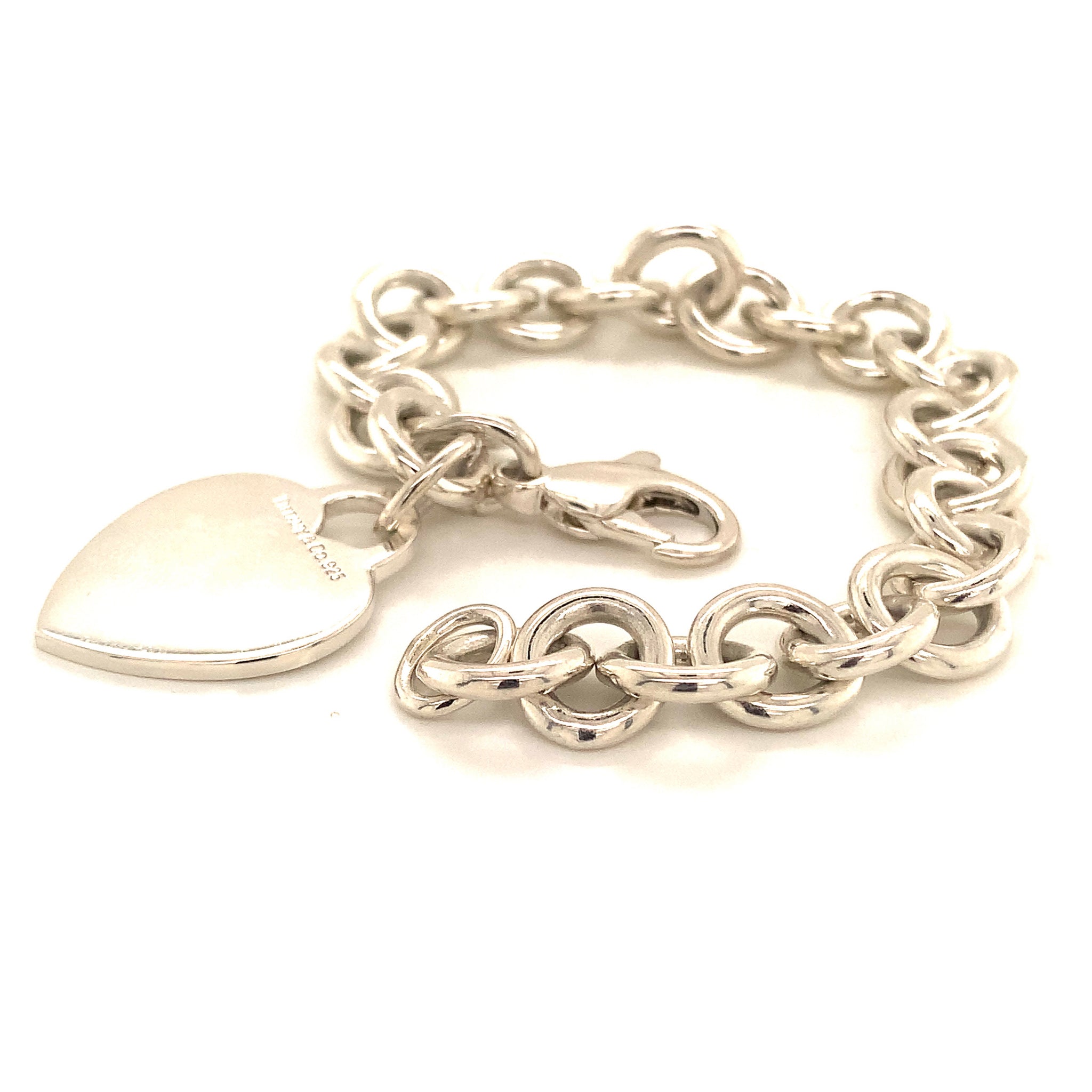 Tiffany & Co Sterling Silver Bracelet 7 Inches 34.2 Grams TIF102