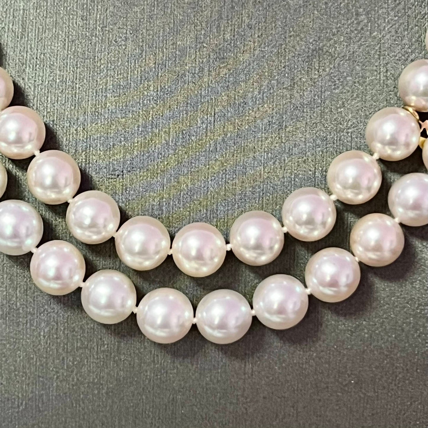 Mikimoto Estate Akoya Pearl Necklace 34" 18k Gold 9.5 mm Certified $126,000 M126000