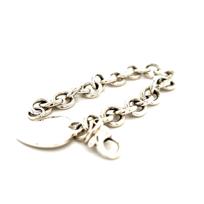 Tiffany & Co Estate Heart Charm Bracelet Sterling Silver 7.5" 35.5 Grams TIF256 - Certified Estate Jewelry
