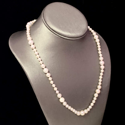 Akoya Pearl Necklace 14k Yellow Gold 19.5" 8.5 mm Certified $3,950 114446 - Certified Fine Jewelry