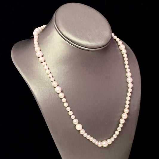 Akoya Pearl Necklace 14k Yellow Gold 19.5" 8.5 mm Certified $3,950 114446 - Certified Fine Jewelry