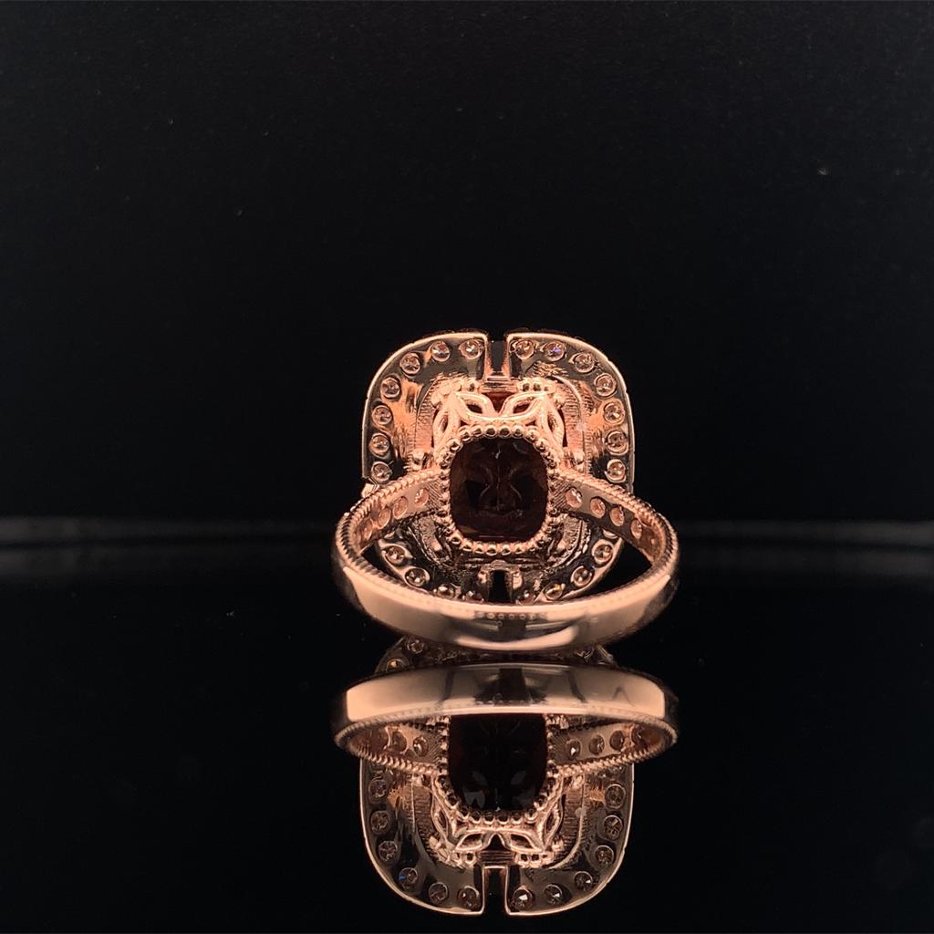 Rubellite Tourmaline Diamond Ring 9.01 TCW Certified $5,950 016635 - Certified Estate Jewelry
