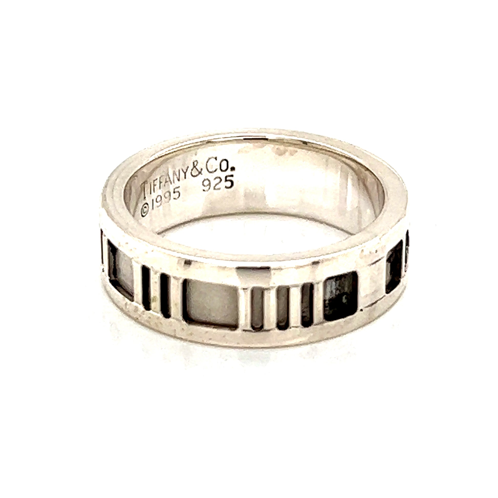 Tiffany & Co Estate Sterling Silver Ring Size 5.25, 4.9 Grams TIF181