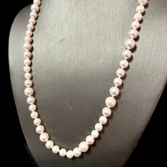 Akoya Pearl Necklace 21" 14k Gold 8 mm AAA Certified $3,950 215644 - Certified Fine Jewelry