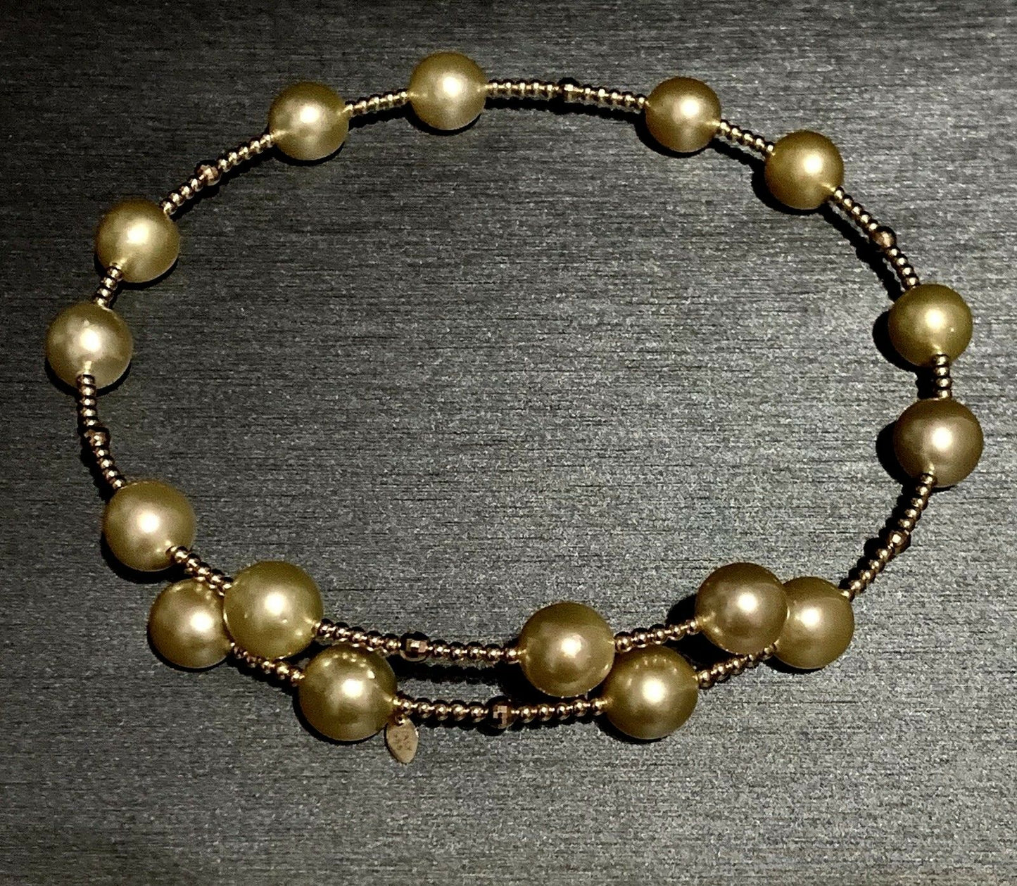 South Sea Pearl Choker Necklace 14k Gold 11.50 mm Italy Certified $3,450 820422 - Certified Estate Jewelry