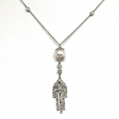 South Sea Pearl Drop Necklace 14k Gold 9.00 mm Pearl Certified $4,250 821050 - Certified Estate Jewelry