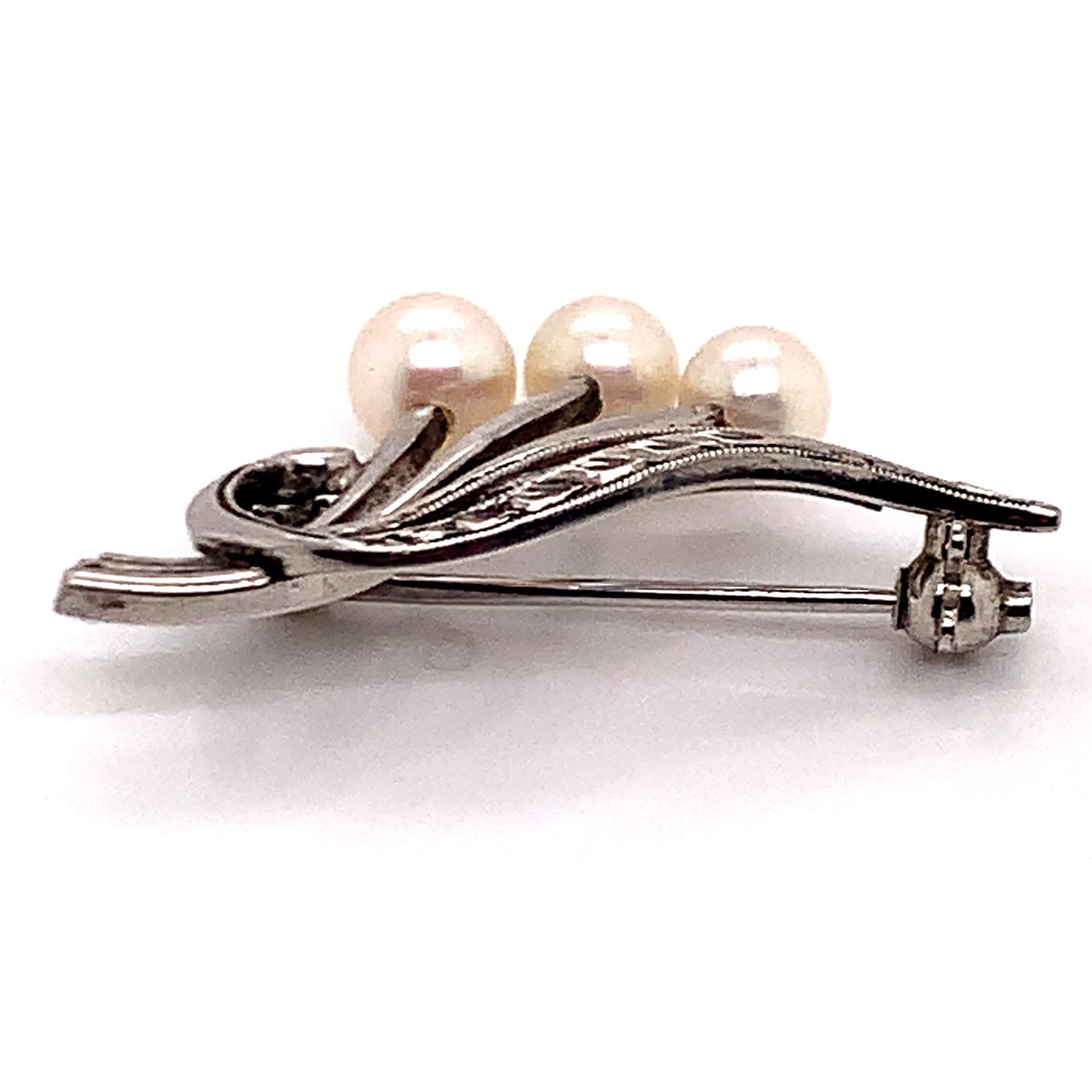 Wholesale Luxury Custom Design Cameo Mikimoto Pin Brooch for Women