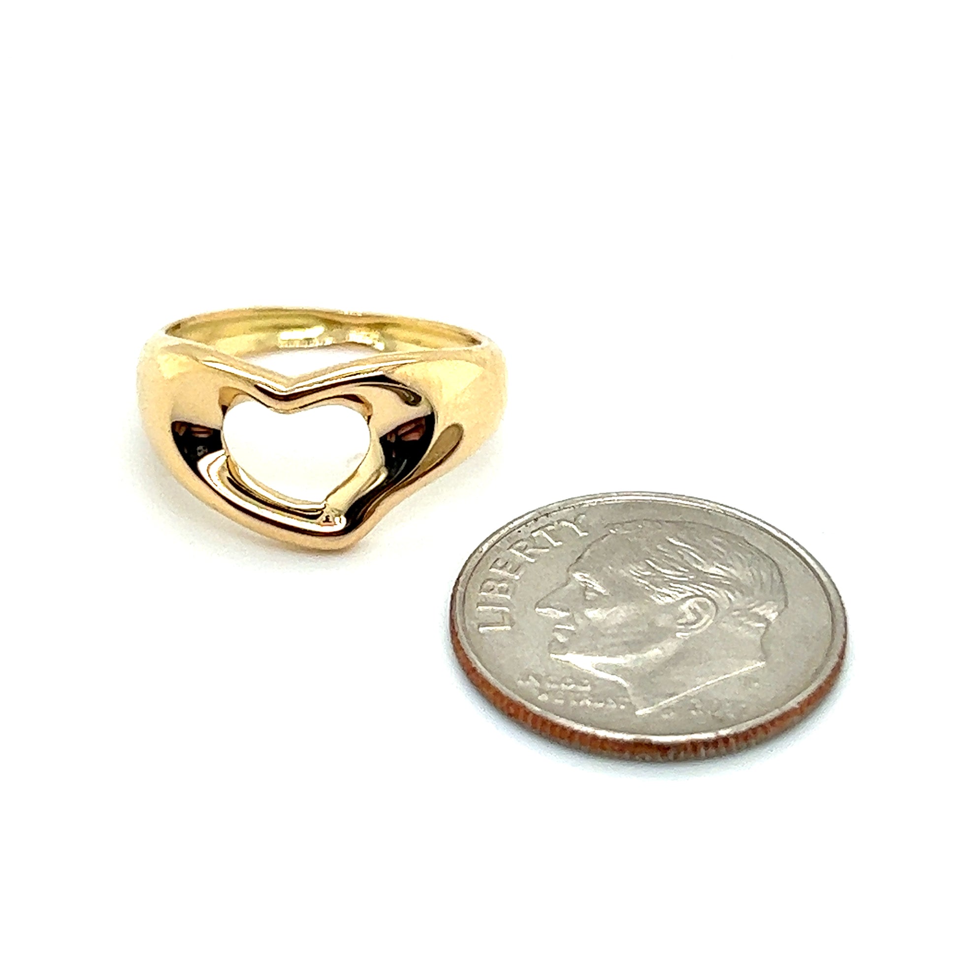 Tiffany & Co Estate Ring Size 4.25 18k Y Gold TIF327 - Certified Fine Jewelry