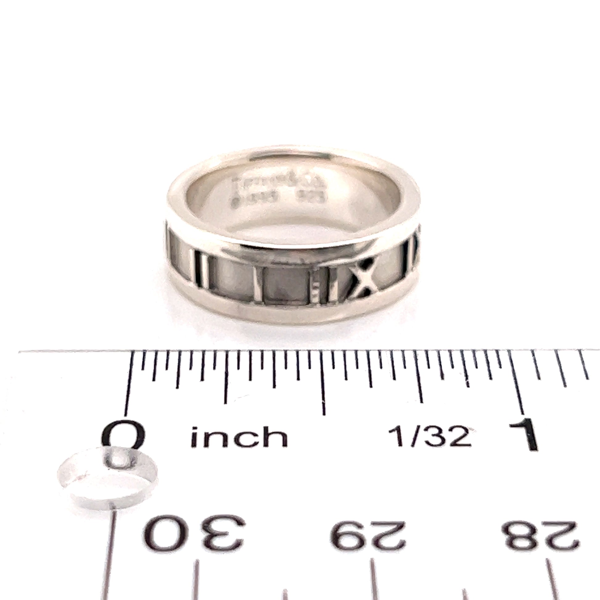 Tiffany & Co Estate Sterling Silver Ring Size 5.25, 4.9 Grams TIF181