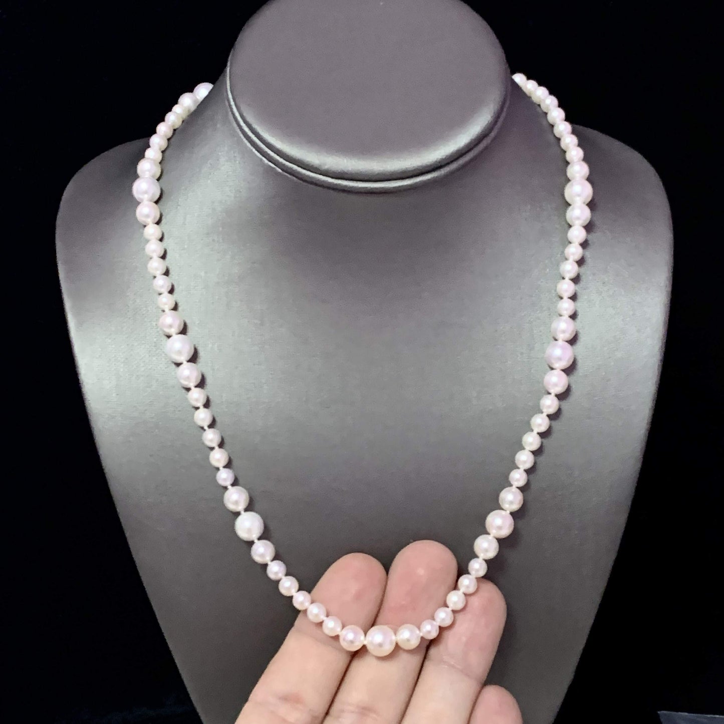Akoya Pearl Necklace 14k Yellow Gold 19.5" 8.5 mm Certified $3,950 114446 - Certified Estate Jewelry