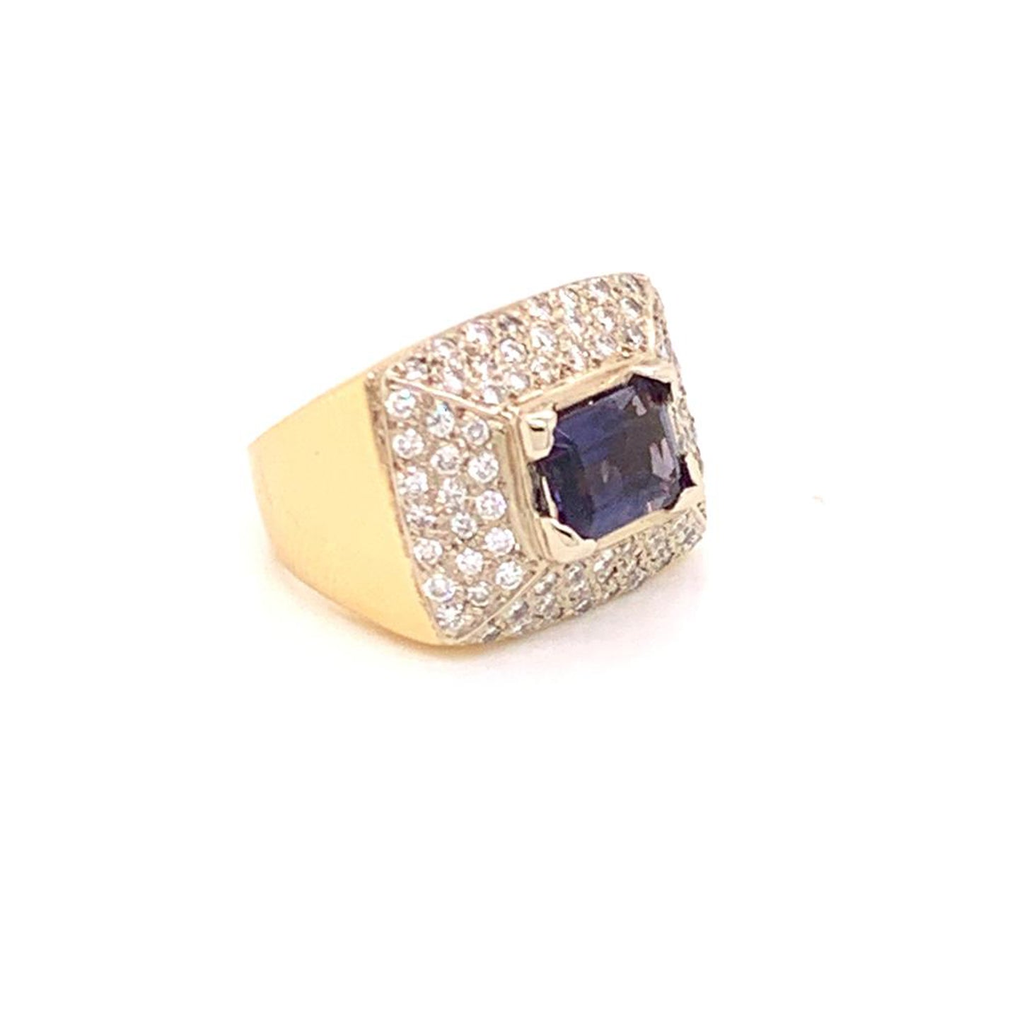 Diamond Amethyst Ring 10k 1.88 TCW Women Certified $2,700 606233 - Certified Fine Jewelry