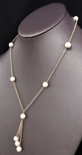 Akoya Pearl Necklace 14k Gold 8.5-8 mm 18" Women Certified $2,950 721470 - Certified Fine Jewelry