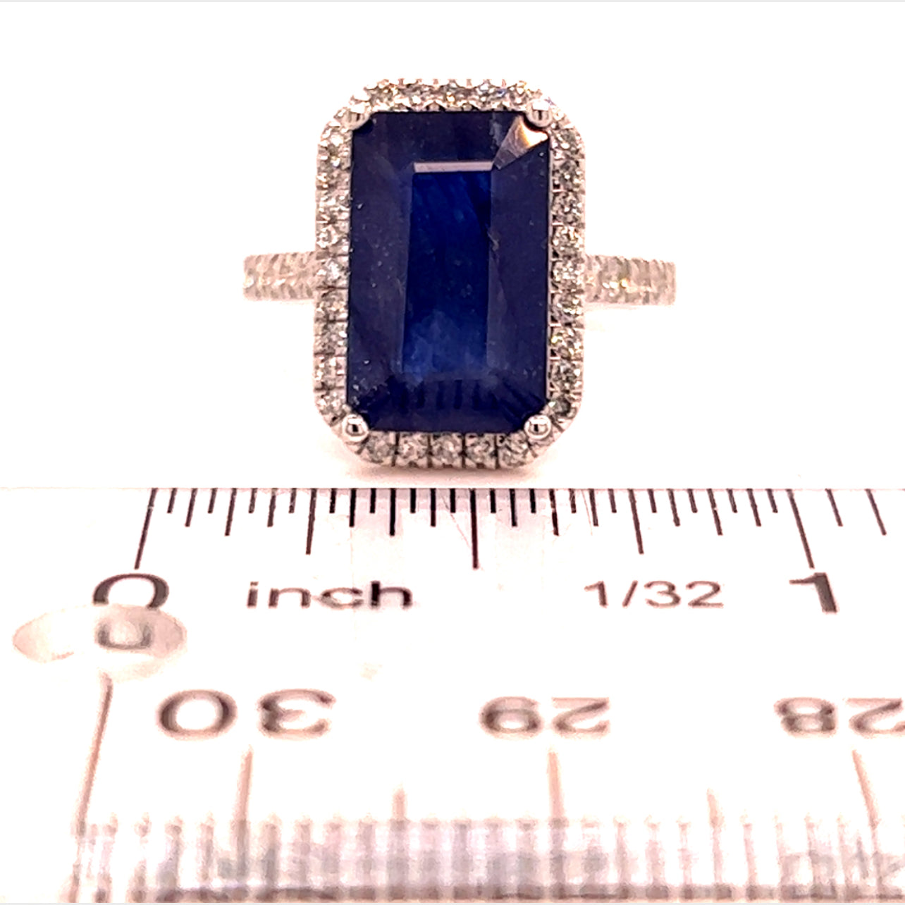 Sapphire Diamond Ring Size 6.25 14k Gold 6.84 TCW Certified $3,200 215421 - Certified Fine Jewelry