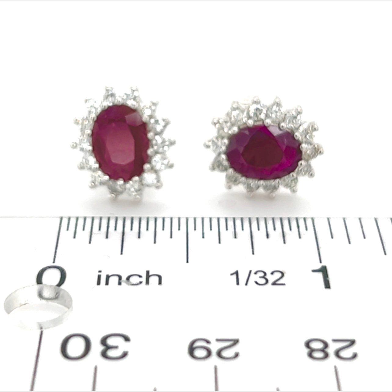 Natural Ruby Diamond Earrings 14k Gold 4.04 TCW Certified $5,250 215094 - Certified Estate Jewelry