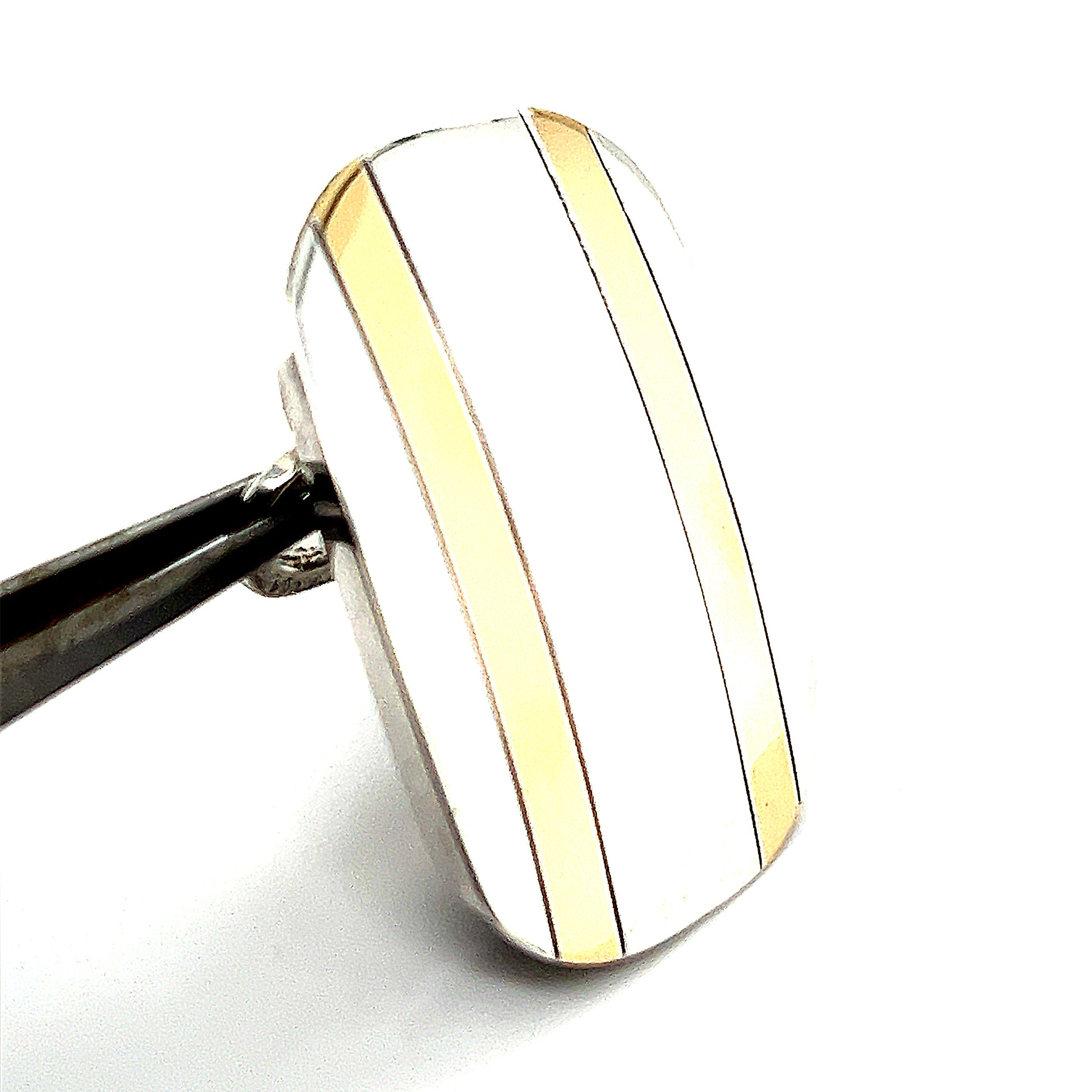 Tiffany & Co Estate Mens Belt Buckle 14k Gold Sterling Silver 25g TIF231 - Certified Estate Jewelry