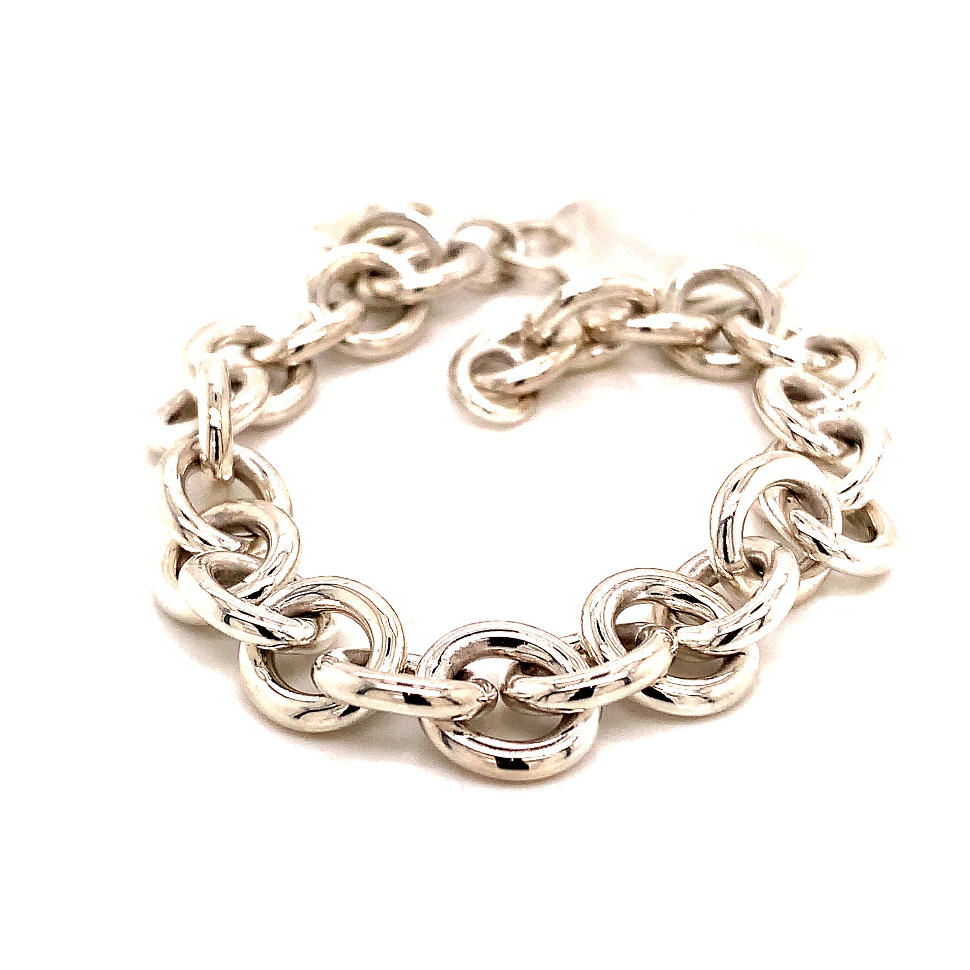 Tiffany & Co Estate Sterling Silver Bracelet 7.5" 35.5 Grams TIF157 - Certified Estate Jewelry